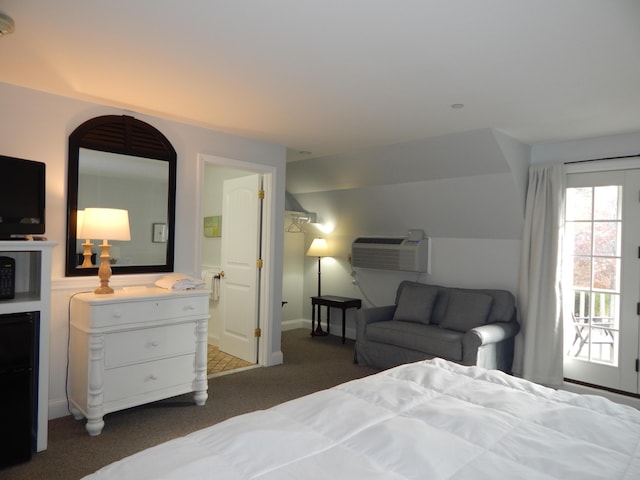 306 Eddy Rd Unit 310, Edgecomb, ME 04556 - bedroom with carpet flooring and a wall mounted AC