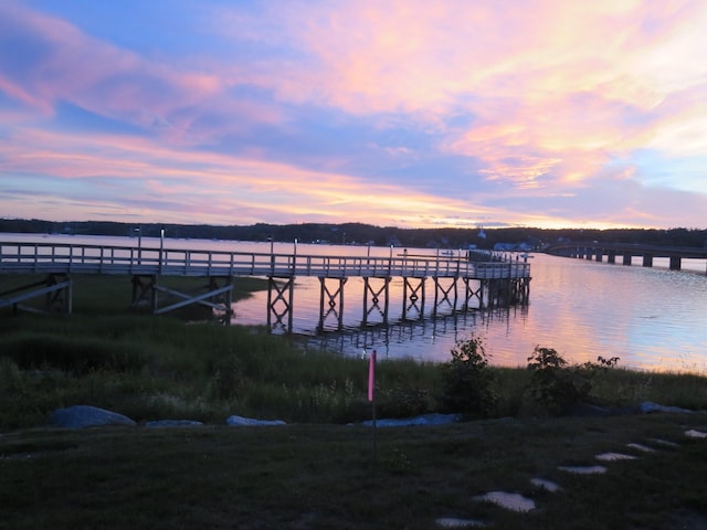 306 Eddy Rd Unit 310, Edgecomb, ME 04556 - dock with a water view