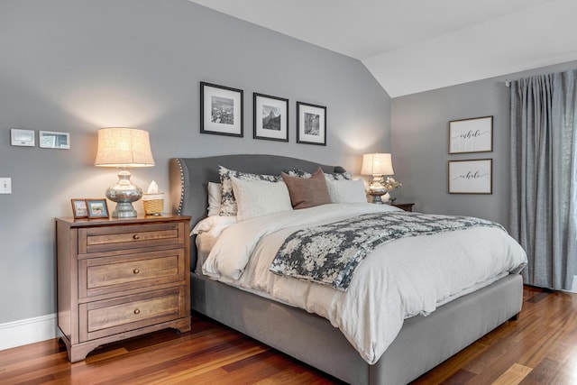 10 Paddock Way, Falmouth, ME 04105 - bedroom with wood finished floors and lofted ceiling