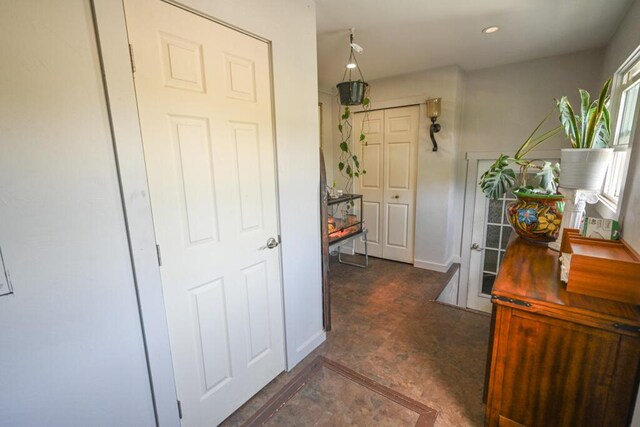 488 Bog Rd, Hermon, ME 04401 - corridor with baseboards and recessed lighting