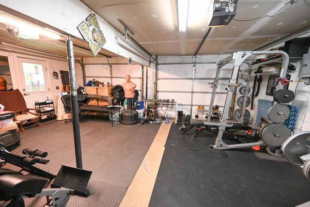 488 Bog Rd, Hermon, ME 04401 - workout area with a garage