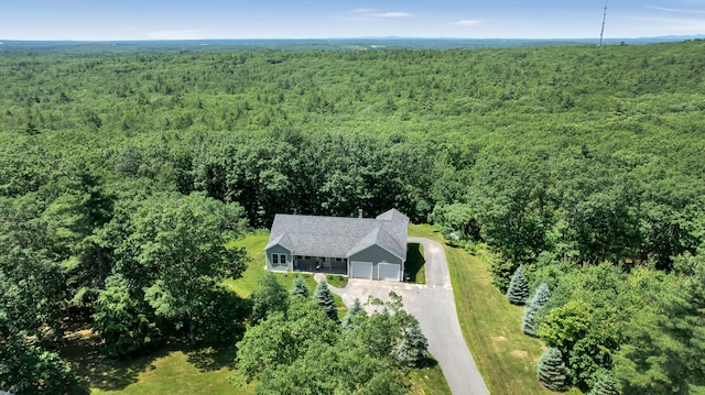 21 Cummings Way, Falmouth, ME 04105 - view from above of property with a heavily wooded area
