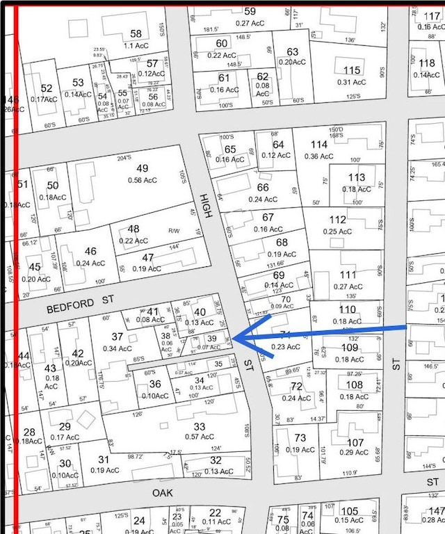 934 High St, Bath, ME 04530 - map showing property parcels