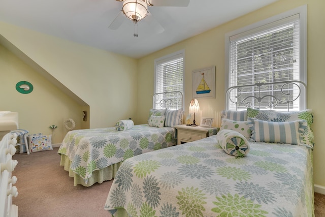 23 Chestnut Ln Unit 23, Wells, ME 04090 - bedroom with carpet and ceiling fan