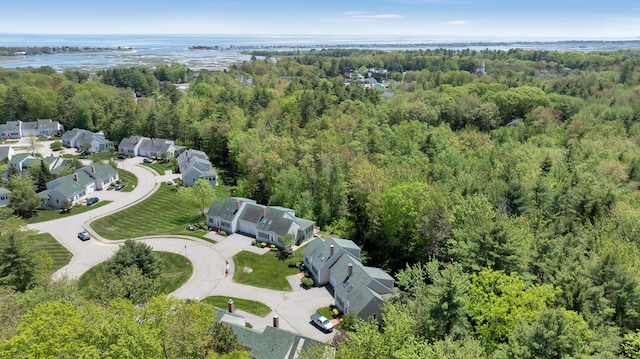 23 Chestnut Ln Unit 23, Wells, ME 04090 - aerial view of property and surrounding area featuring a large body of water and nearby suburban area