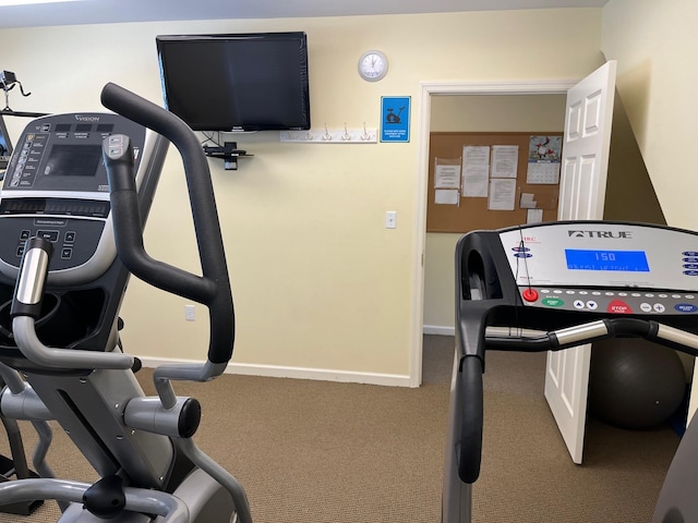 23 Chestnut Ln Unit 23, Wells, ME 04090 - workout room with carpet and baseboards