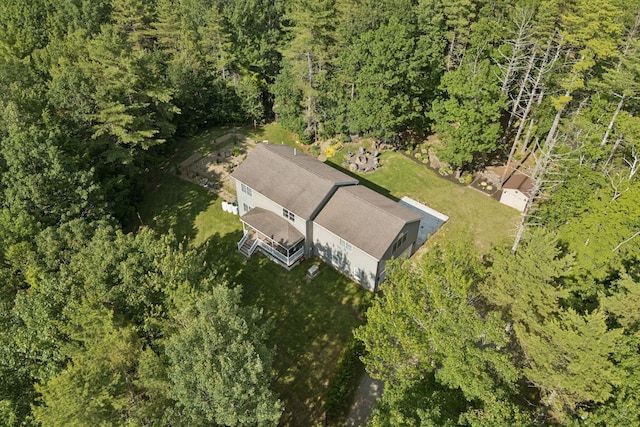 7 Dakota Ln, Dresden, ME 04342 - aerial view of property and surrounding area featuring a forest