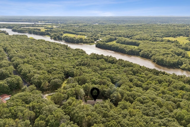7 Dakota Ln, Dresden, ME 04342 - bird's eye view of a heavily wooded area and a large body of water