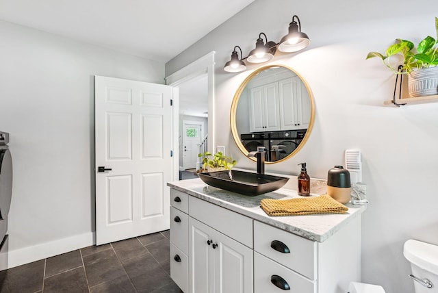 7 Dakota Ln, Dresden, ME 04342 - bathroom featuring vanity and tile patterned flooring