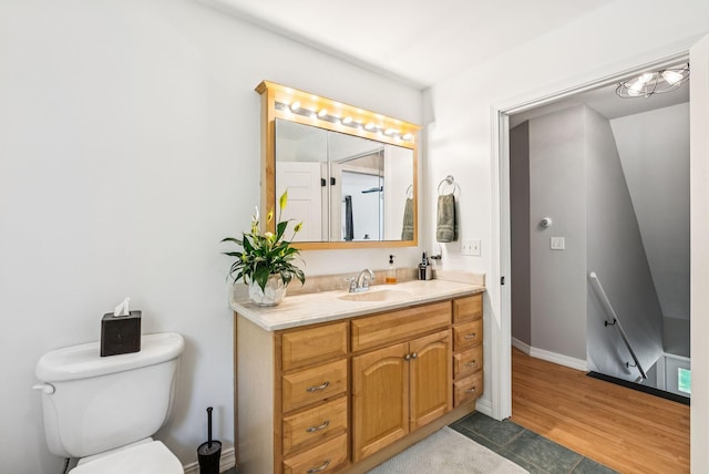 7 Dakota Ln, Dresden, ME 04342 - bathroom with vanity and wood finished floors