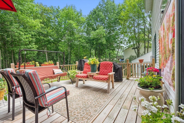 100 Starlight Dr, Brewer, ME 04412 - view of wooden deck