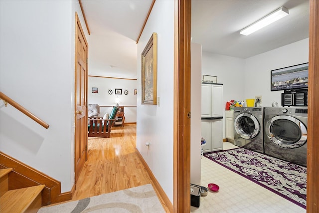 100 Starlight Dr, Brewer, ME 04412 - laundry room with separate washer and dryer and light flooring