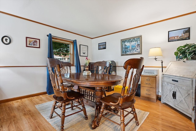 100 Starlight Dr, Brewer, ME 04412 - dining area featuring light wood-style floors and crown molding