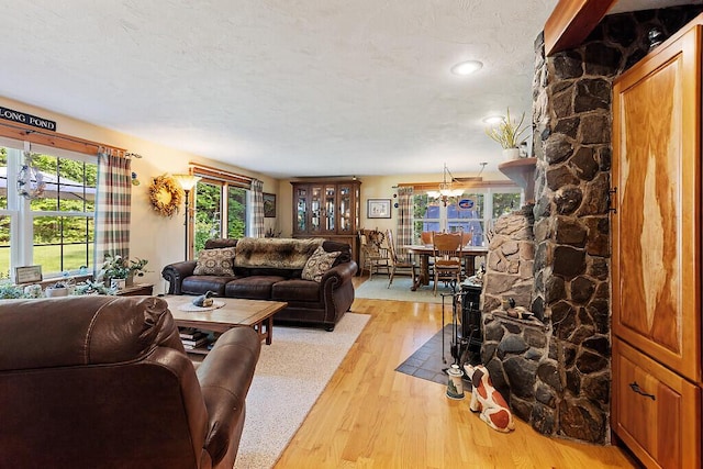 1 Castle View Ln, Belgrade, ME 04917 - living room with light wood-style flooring and recessed lighting
