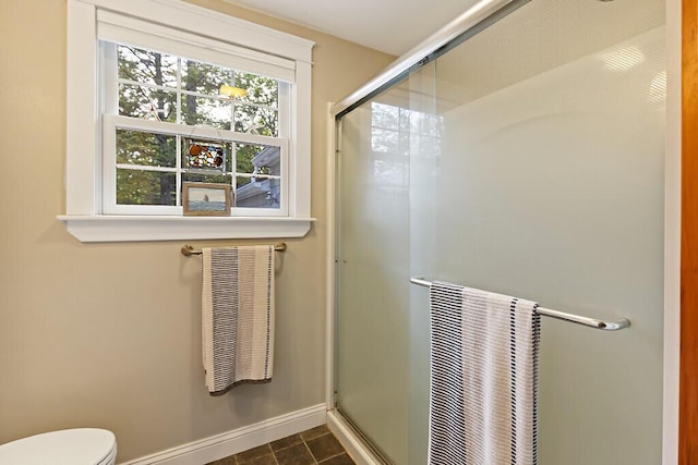 1 Castle View Ln, Belgrade, ME 04917 - bathroom with a shower stall and baseboards