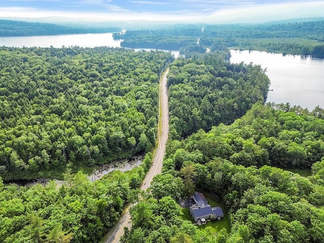 1 Castle View Ln, Belgrade, ME 04917 - aerial view of a nearby body of water and a heavily wooded area