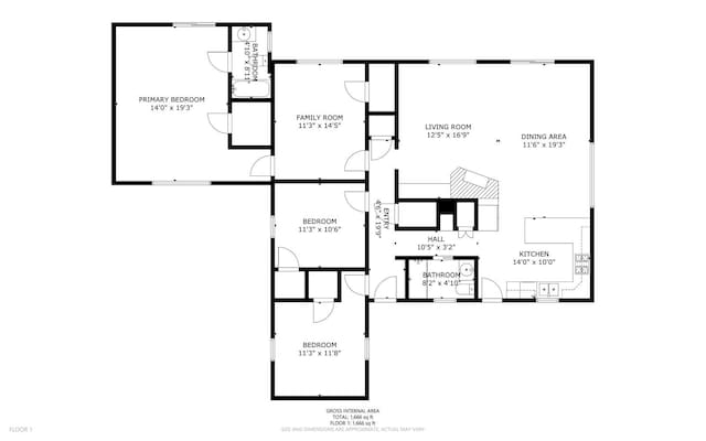 1 Castle View Ln, Belgrade, ME 04917 - view of room layout