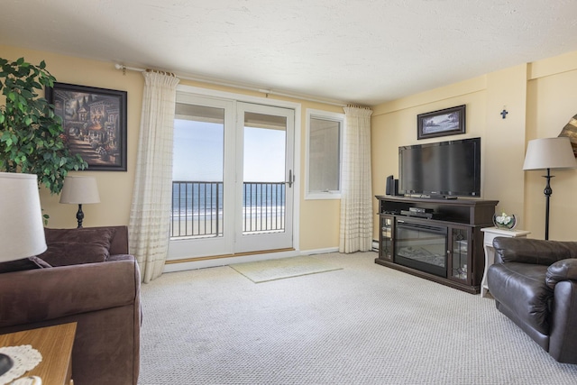 191 E Grand Ave Unit 504, Old Orchard Beach, ME 04064 - living room featuring carpet floors and baseboards
