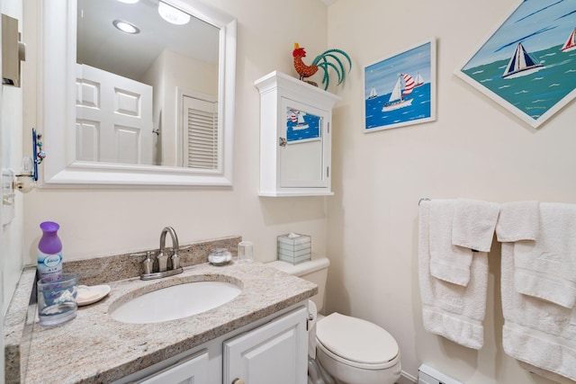 239 Sea Rd Unit 32, Kennebunk, ME 04043 - bathroom with vanity and a baseboard radiator