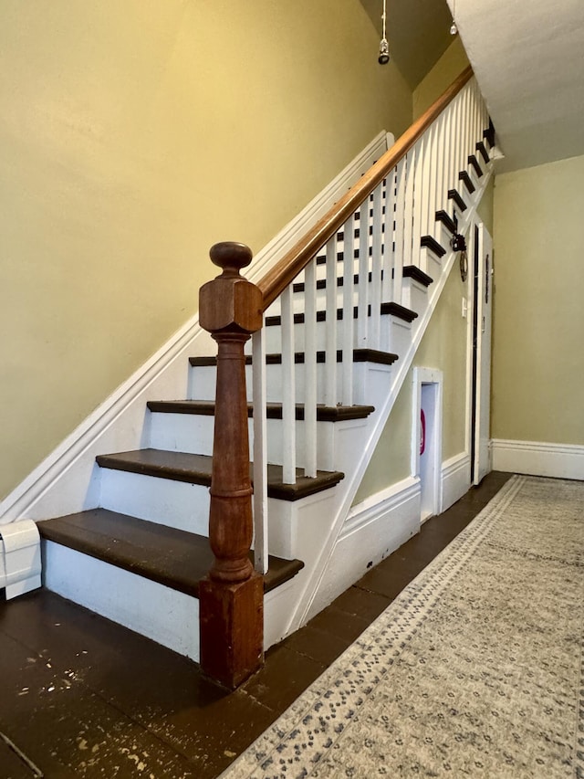 21 Wilson St, Eastport, ME 04631 - stairway with baseboards