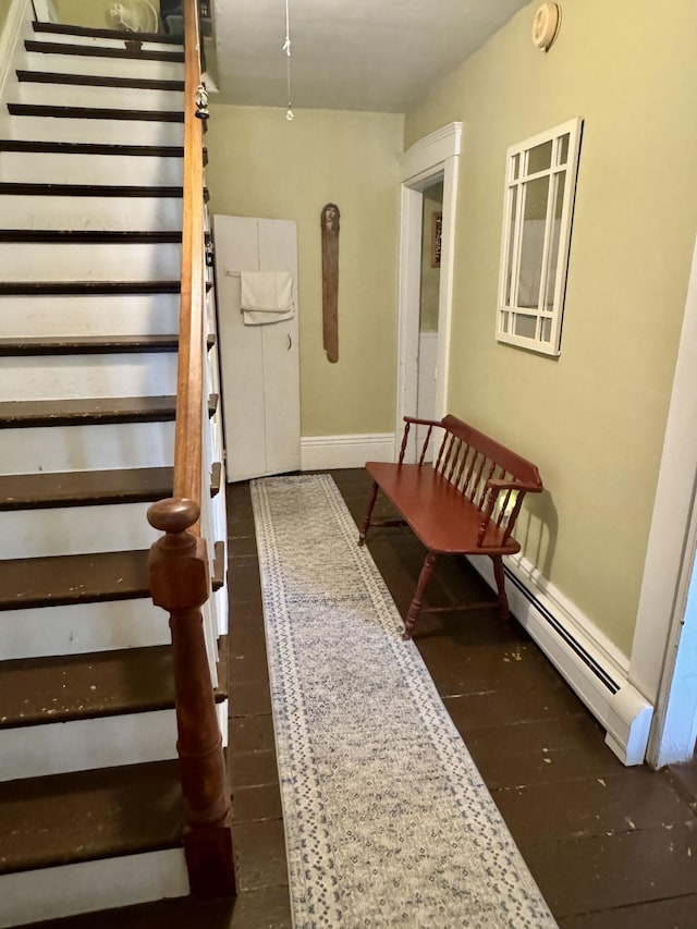 21 Wilson St, Eastport, ME 04631 - stairway with a baseboard radiator