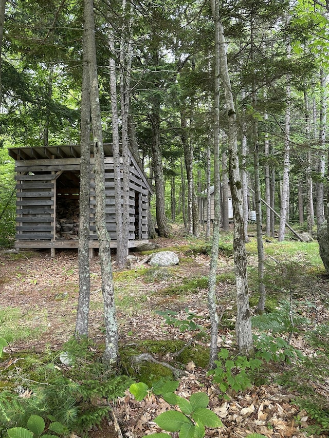 322 Lamb Rd, Roxbury, ME 04275 - view of yard with an outdoor structure