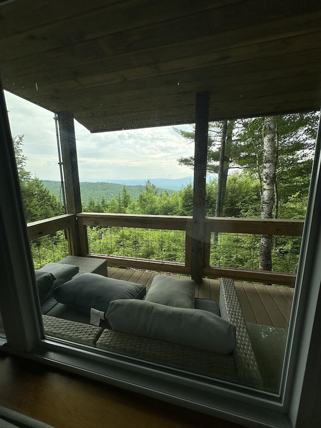 322 Lamb Rd, Roxbury, ME 04275 - view of wooden terrace