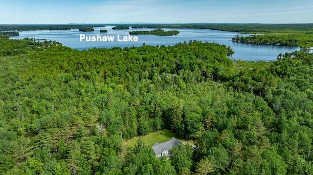 34 Perk Orock Landing Rd, Orono, ME 04473 - aerial view of a heavily wooded area and a nearby body of water