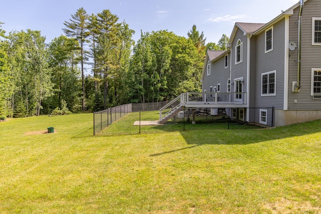 34 Perk Orock Landing Rd, Orono, ME 04473 - view of yard featuring stairs and a deck