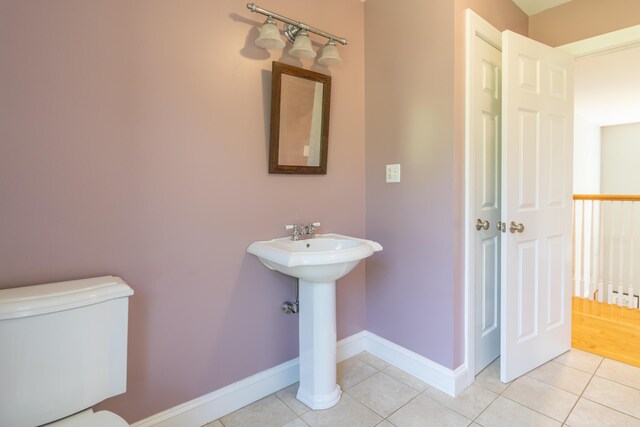 34 Perk Orock Landing Rd, Orono, ME 04473 - bathroom with tile patterned floors and toilet