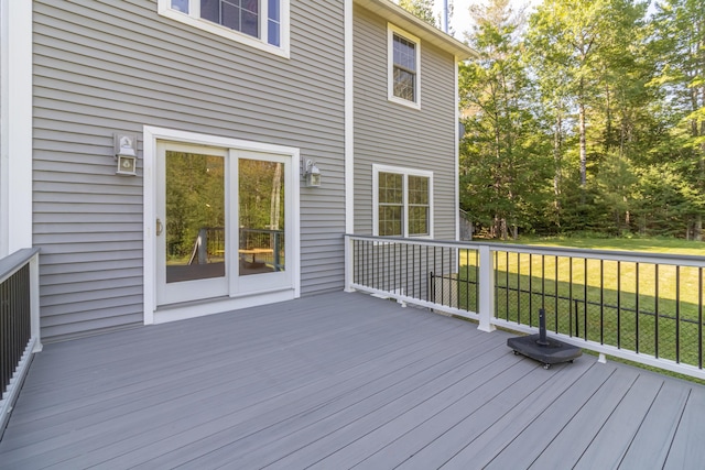 34 Perk Orock Landing Rd, Orono, ME 04473 - deck featuring a yard