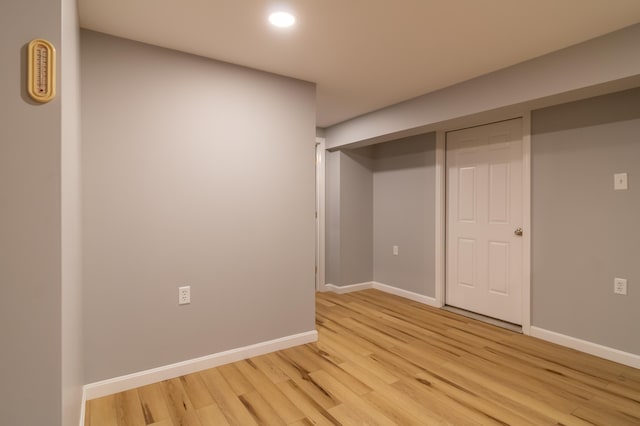 34 Perk Orock Landing Rd, Orono, ME 04473 - unfurnished bedroom featuring light wood-style floors and recessed lighting