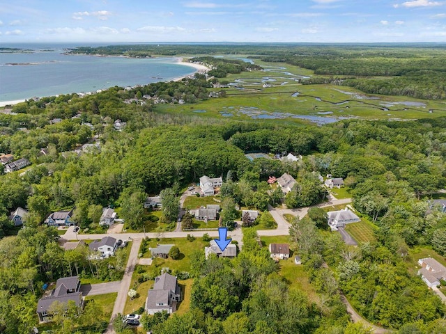 13 Community House Rd, Kennebunkport, ME 04046 - aerial view of property's location with a nearby body of water and nearby suburban area