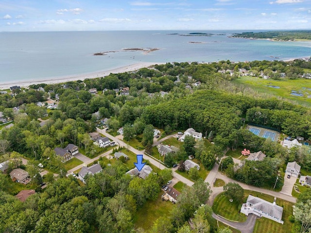 13 Community House Rd, Kennebunkport, ME 04046 - aerial view of property and surrounding area with a large body of water