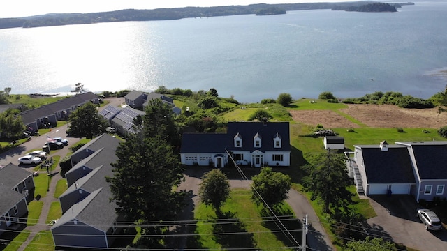 95 Main St, Lubec, ME 04652 - aerial view of residential area featuring a large body of water