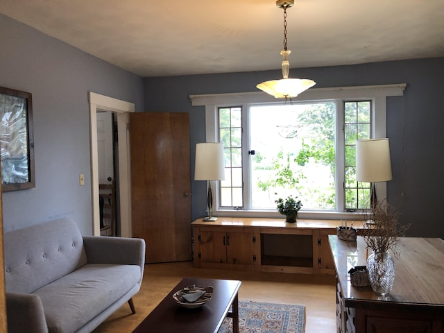 95 Main St, Lubec, ME 04652 - living area with light wood-style floors