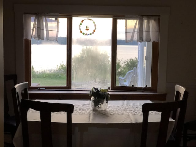 95 Main St, Lubec, ME 04652 - dining room with a chandelier