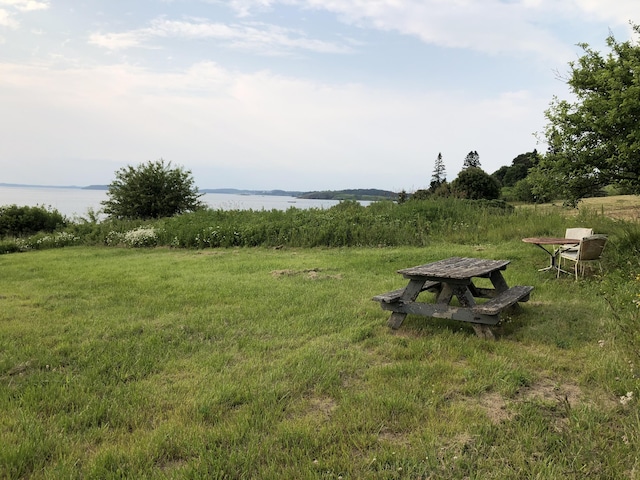95 Main St, Lubec, ME 04652 - view of yard featuring a water view