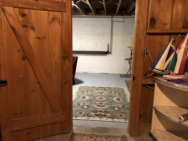 95 Main St, Lubec, ME 04652 - bathroom with unfinished concrete flooring