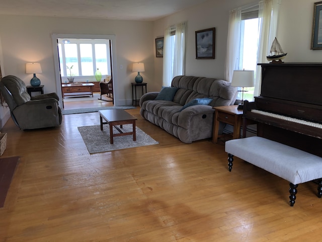 95 Main St, Lubec, ME 04652 - living room featuring light wood-style flooring