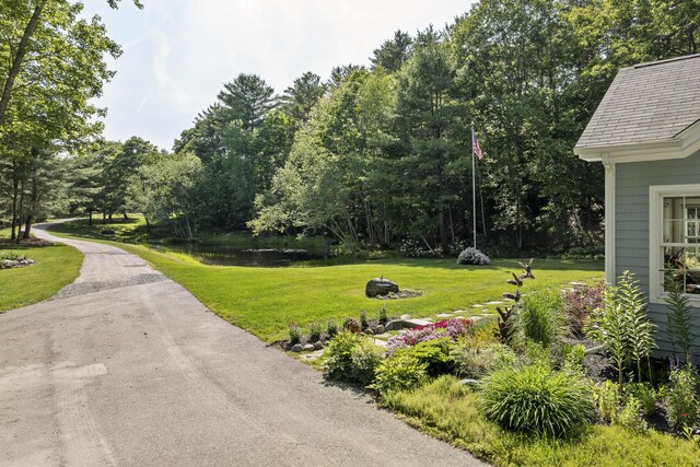 28 Evergreen Dr, Boothbay, ME 04537 - view of property's community with a yard and a water view