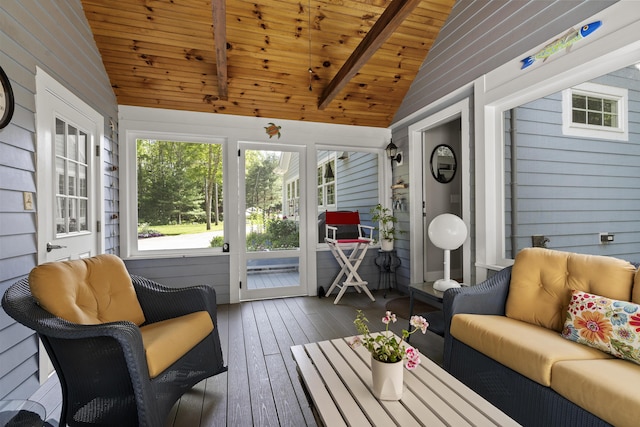 28 Evergreen Dr, Boothbay, ME 04537 - sunroom / solarium featuring an outdoor hangout area