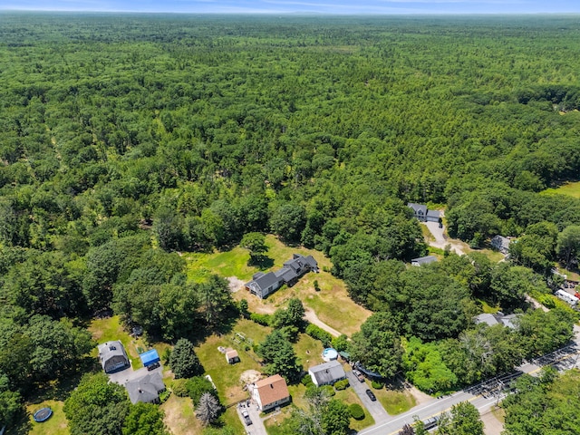 276 W St, Biddeford, ME 04005 - aerial overview of property's location with a forest
