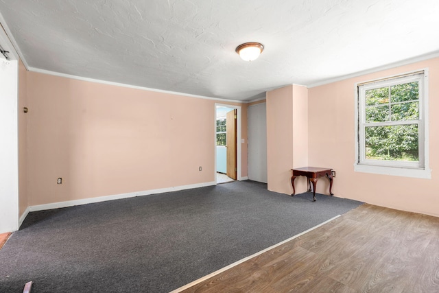 276 W St, Biddeford, ME 04005 - empty room with wood finished floors and crown molding