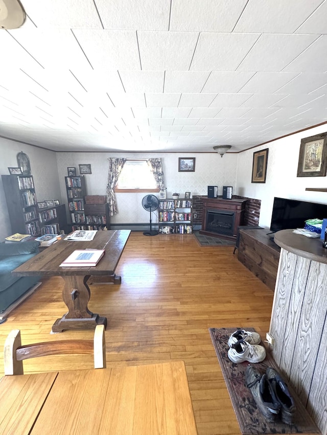 5 Park Ave, Newport, ME 04953 - living area with wood finished floors