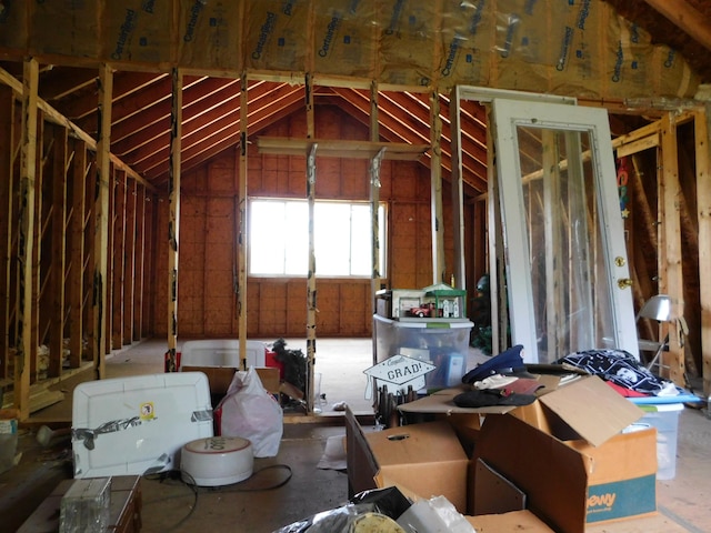 208 Fern Rd, Dexter, ME 04930 - misc room featuring lofted ceiling