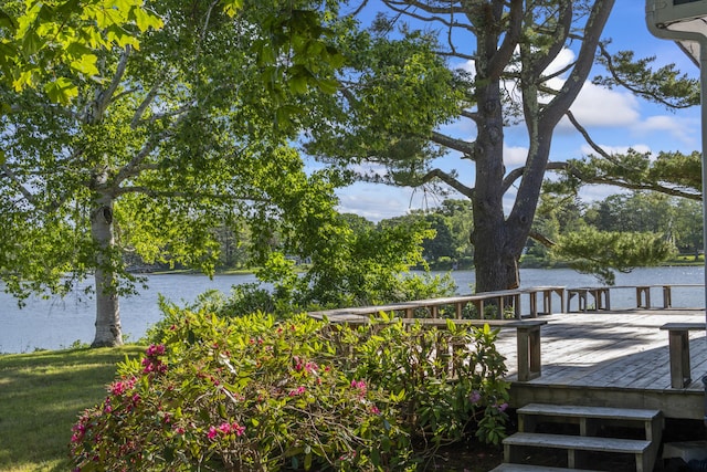 16 Christensen Ln, Kennebunk, ME 04043 - wooden terrace with a water view