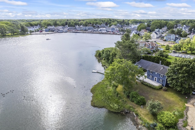 16 Christensen Ln, Kennebunk, ME 04043 - aerial perspective of suburban area with a nearby body of water
