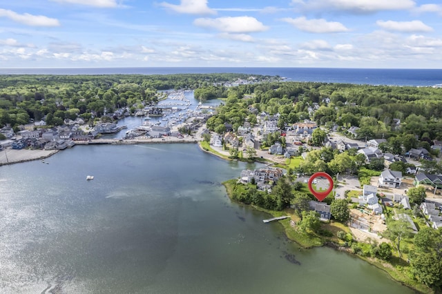 16 Christensen Ln, Kennebunk, ME 04043 - aerial view of property's location featuring a large body of water