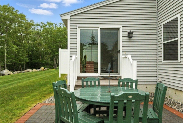 17 Beryl Loop Unit F65, Topsham, ME 04086 - view of patio featuring outdoor dining area